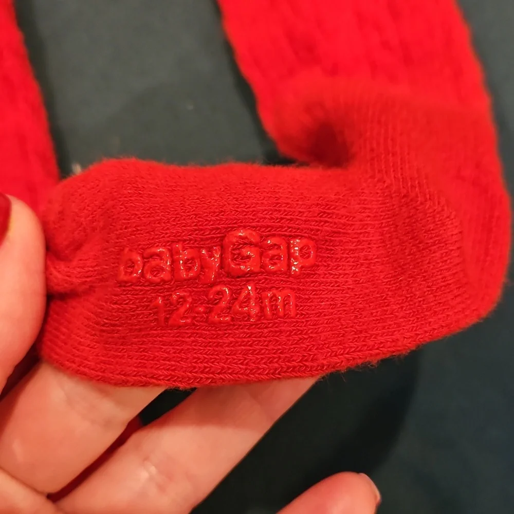 Baby Gap Red Tights 12-24M
